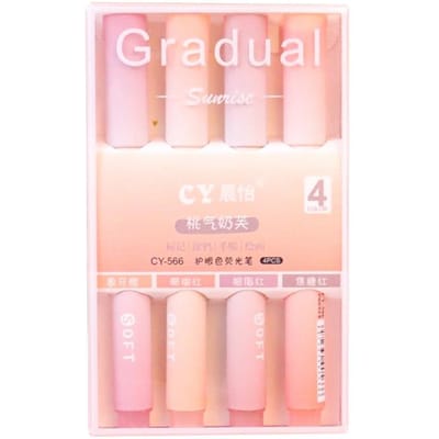 4 stuks/doos markeerstift kawaii markers multifunctionele kleur graffiti schilderen liner pen studenten schoolbenodigdheden kantoorbenodigdheden