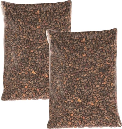 Druivenpitten vulmateriaal pittenzak 1000 gram - 2x - Hobby/knutselmateriaal - Poppen/knuffels en kussen vulmateriaal