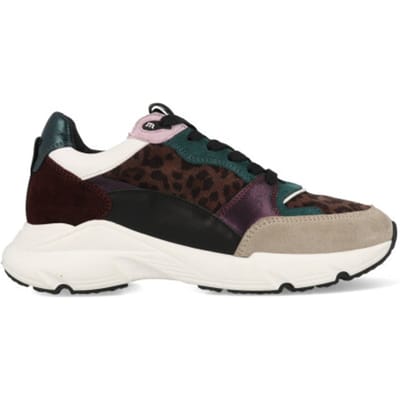 Maruti Raven Sneakers Dames - Leren Sneaker - Groen - Maat 37