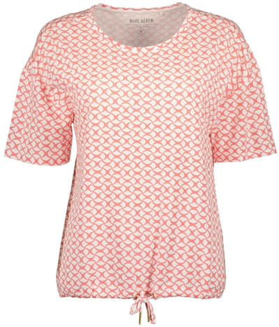 Blue Seven - Shirt 105876 rood print KM Blue Seven - maat 38