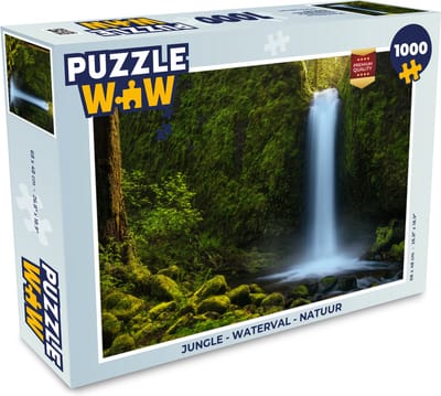Puzzel Jungle - Waterval - Natuur - Legpuzzel - Puzzel 1000 stukjes volwassenen