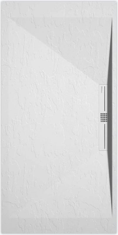 Sanifun douchebak Stone Side White Slate 900 x 700 P