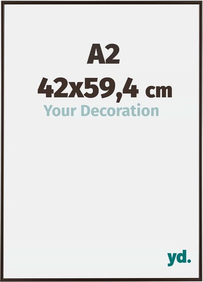 Your Decoration - Fotolijst A2 42x59,4 cm - Kunststof - Antraciet - Evry
