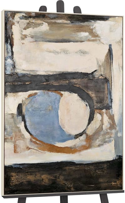 Canvas schilderij groot handgeschilderd geometrische kleuren abstract decoratief – YS-Art Gallery – Kleurrijke wanddecoratie voor woonkamer – Modern schilderij voor hal en kantoor