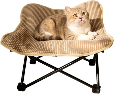 Opvouwbare Kattenspeelbed - Krabbed van Sisal met Staalframe - Ruimtebesparende Hangmat voor Binnen en Buiten - Ideaal voor Spelen, Krabben en Rusten - Geschikt voor Alle Katgrootten