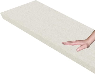 Dikke Tuinkussen voor Bank of Stoel - Antislip en Wasbaar Zitkussen voor Binnen en Buiten (Beige, 120x50 cm)