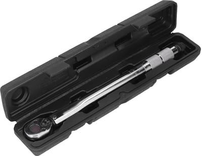 Dailygoods - Lange Momentsleutel - 19-110 Nm Koppelwaarde - 36,5 cm - Zilver - Voor Autoreparatie - Technische Apparatuur - Mechanisch