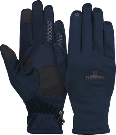 NOMAD® Stretch Handschoenen | Maat S Donkerblauw | Voor Herfst / Wandelen | Anti-slip Grip | Touch-screen functie | Machinewasbaar