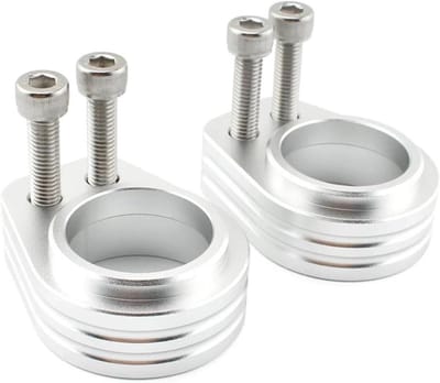 Stuurverhoger Motorfiets - Stuur Adapter - Comfortabel Rijden - Verhoogt Stuur 19.5MM - 2 Stuks - Chroom