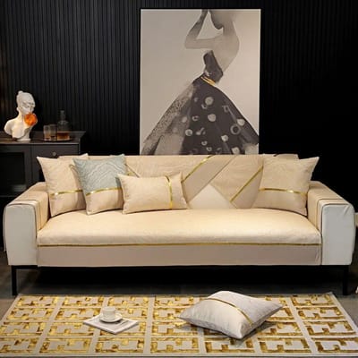 Luxe Hoge Precisie Jacquard Patchwork Bankhoes Vier Seizoenen Universeel Kussen Woonkamer Antislip Chenille Bankhoes 70x70cm 1pcs