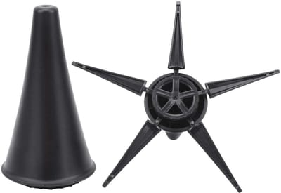 Dailygoods- Klarinetstand Opvouwbaar - Draagbare Vloerhouder - 5 Benen voor Stabiliteit - Compact en Lichtgewicht - ABS-Kunststof en Zinklegering - Muziekstandaard