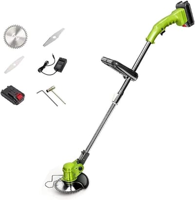 Elektrische Grasmaaier - Handmaaier Kransmaaier - Tuin Onderhoud - Afneembaar 2-in-1 - 7.2V 1500mAh - Wit