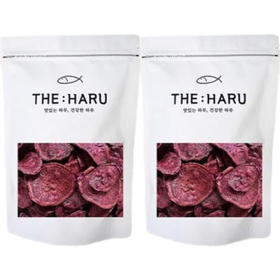 TheHaru Paarse Zoete Aardappel Chips Knapperig & Natuurlijke Zoetheid 180g x 2 Pak