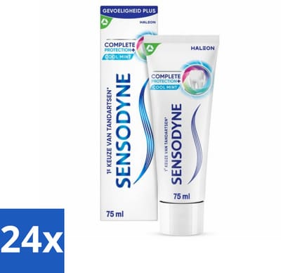 24 x Sensodyne - Tandpasta - Complete Protection + Cool Mint - Koele Munt - 75 ml - Tandpasta Gevoelige Tanden - Tandgevoeligheid - Sensodyne - Complete Protection - Cool Mint