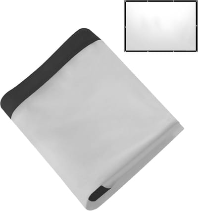 Projectiescherm Buiten - Draagbaar Filmscherm - Thuisbioscoop Ervaring - Opvouwbaar Polyester - Tot 3048 cm - Grijs