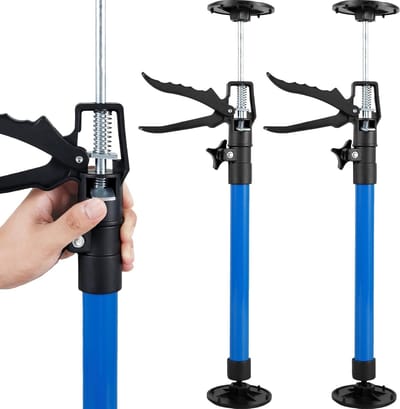 Verstelbare telescopische steunen voor plafondmontage, max. belasting 40 kg, 30-59 cm en 50-115 cm, ideaal voor gipsplafonds en wandbevestiging