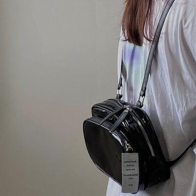 Sac à dos pour femme Nouveau Carré Mignon Simple Coloré Polyvalent Quotidien Décontracté Noir Petite Taille Sac d'école Sac à dos pour femme