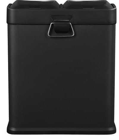 SONGMICS - Prullenbak - Pedaalemmer - 30L - 2 x 15L Binnenemmers - Voetpedaal - Ideaal voor Keuken