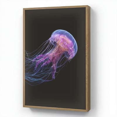 Wandlamp 60x90 cm - Oplaadbaar - Kwal - Doorzichtig - Roze - Tentakels - Wandlampen binnen woonkamer - Slaapkamer lamp - Decoratieve nachtlamp - Vloerlamp draadloos