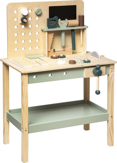 Atmosphera Kids houten Werkbank speelgoed kinderen - Met accessoires - 3 Jaar