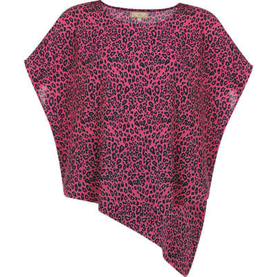 Mymo Overhemd Dames neon roze leo