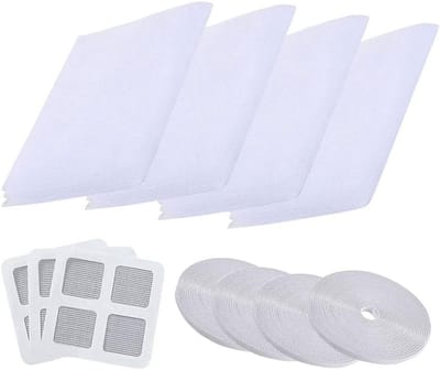 4-Pack Vliegengordijn Raam Horren Insectenhor Raam Hor Set 1.5x2m