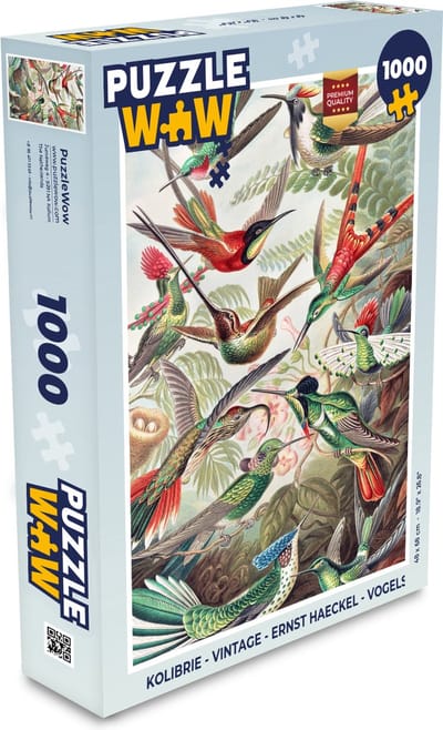 Puzzel Kolibrie - Vintage - Ernst Haeckel - Vogel - Kunst - Natuur - Legpuzzel - Puzzel 1000 stukjes volwassenen