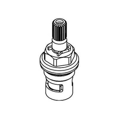 Hansgrohe replacement shut-off unit closing left 95366000