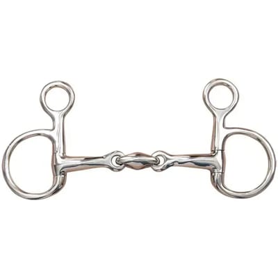 Baucher dubbel snaffle bit voor paarden T de T