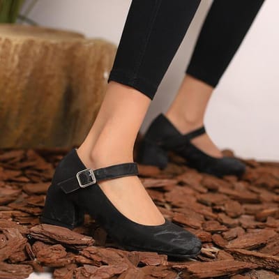 Grote Maten 44 45 46 ,Damesschoenen Nieuwe Pumps met Ronde Neus Hoge Hakken Voor Dames Werkschoenen Pumps Schoenen Voor Dames Blokhakken 33 zwart