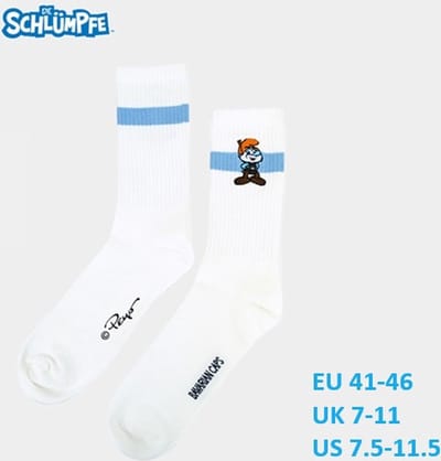 Grote smurf in beiern kostuum - Heren sokken van de smurfen - Volwassenen - Bavarian Caps - Maat 41-46 - 1 paar