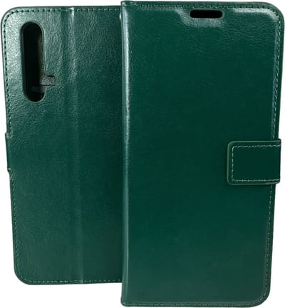 Portemonnee Book Case Hoesje Geschikt voor: Xiaomi REALME X50 5G -  groen