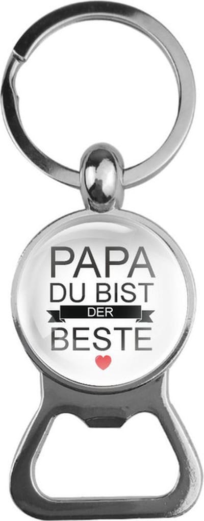 Bieropener Glas - Papa Du Bist Der Beste