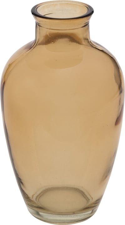 Atmosphera Glazen Scot Vaas - 9x6x11cm - Bruin