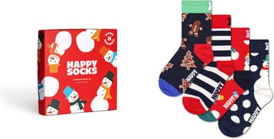 Happy Socks kids holiday giftbox 4P multi