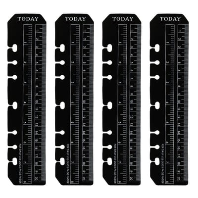 Dailygoods - Set van 4 A5 Bladwijzer Linialen voor Notitieboeken