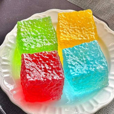 Stresskubus Sensorisch Speelgoed voor Stressverlichting, Langzaam Rijzend Fidget Textuurkubus Knijpspeeltjes, Squishy IJsblokje Stressbal voor Kinderen