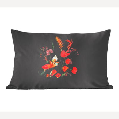 Sierkussens - Kussentjes Woonkamer - 50x30 cm - Schaal - Boeket - Bloemen