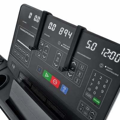 Universele Tablet Houder voor Loopband en Crosstrainer – Stevige Tablet Standaard voor Fitnessapparatuur – Geschikt voor Tablet en iPad – Gereedschapsloze Bevestiging – Zwart