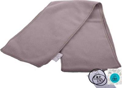 P&T Kinder Sjaal - Micro Fleece - Donker Beige - 140 x 16 cm