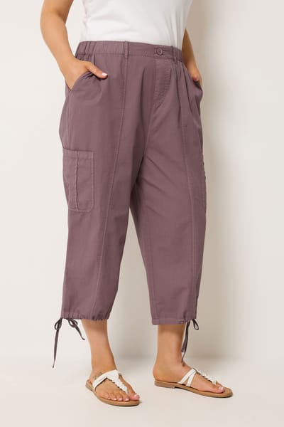 Yours Roze Cropped Cargobroek Size 44