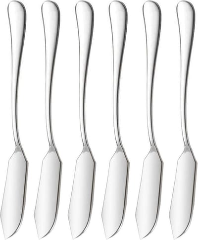 House of Husk Botermesjes Set - Zilver - RVS - Botermes - Smeermessen - Tapas Mesjes - 6 Stuks