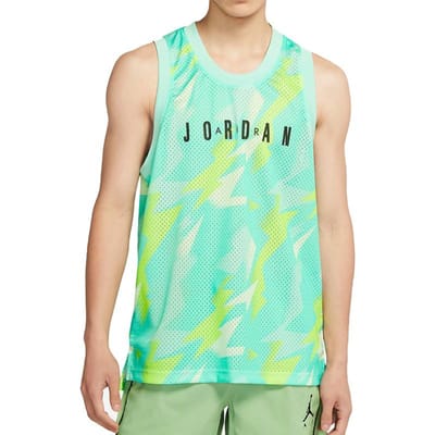 Jordan Basketbalshirt Heren Groen L