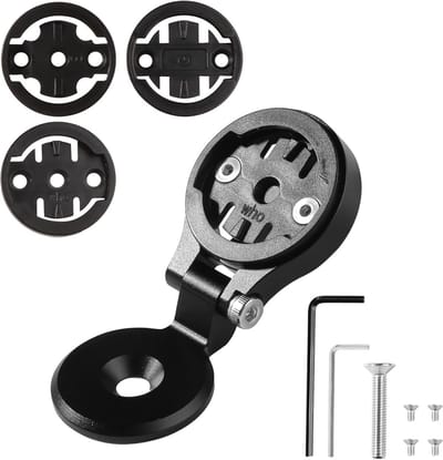 Bicycle Computer Holder for Gar min Wahoo Bryton Mountain Bike Computer Holder Stem Adjustable Bike Computer Holder Bicycle Holder Black