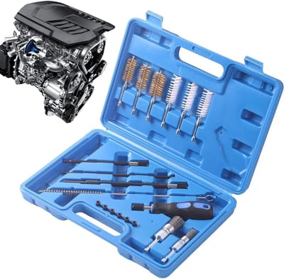 Injector Reiniger - Motor Reinigingsset - Motoronderhoud - 19 Delige Set - 33.5x23.5x6cm - Niet gespecificeerd