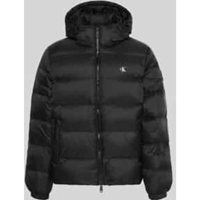Regular fit gewatteerd jack met afneembare capuchon