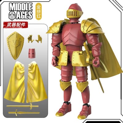 Nouvelle Armure de Chevalier Assemblée Bricolage Poupée Rétro Figurine d'Action Articulée Décoration de Bureau Statue Jouet Amusant Tendance Pour Garçons Cadeau Surprise Magnifique