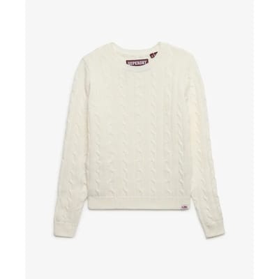 Superdry - Essentials SD&CO Kabelgebreide Trui - Dames - Sweaters