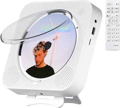 Draagbare Bluetooth CD-speler voor Thuis met Ingebouwde Luidsprekers en LED Display