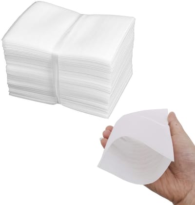 Dailygoods- Schuimzakjes 100 Stuks - Kussende Wrap - Verpakking - Dempingsmateriaal - Lichtgewicht - Polyethyleen 10 x 15 cm - Verpakkingsmateriaal